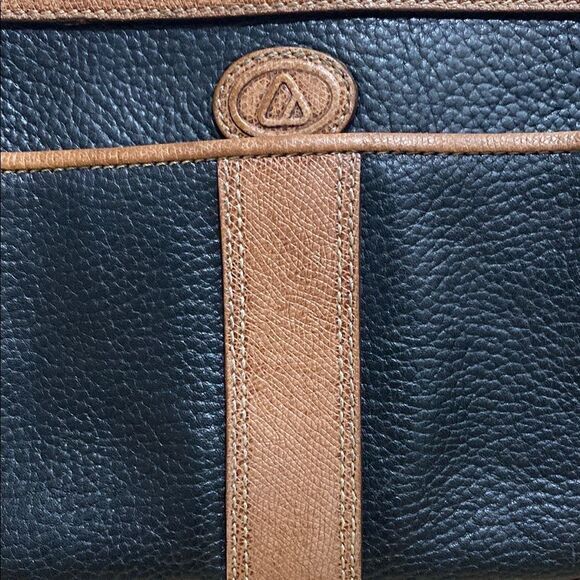 Vintage Liz Claiborne Black & Brown Leather Crossbody Bag Made in Korea‎ - Picture 6 of 16